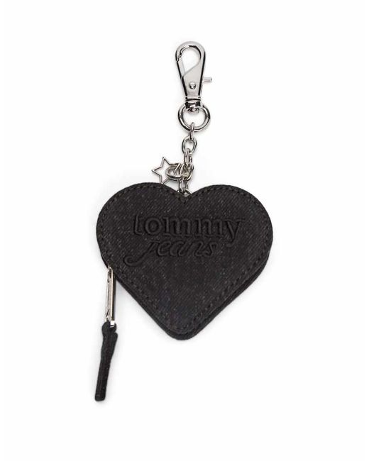 Monedero Negro En Forma De Corazón De Tommy Hilfiger de color Black