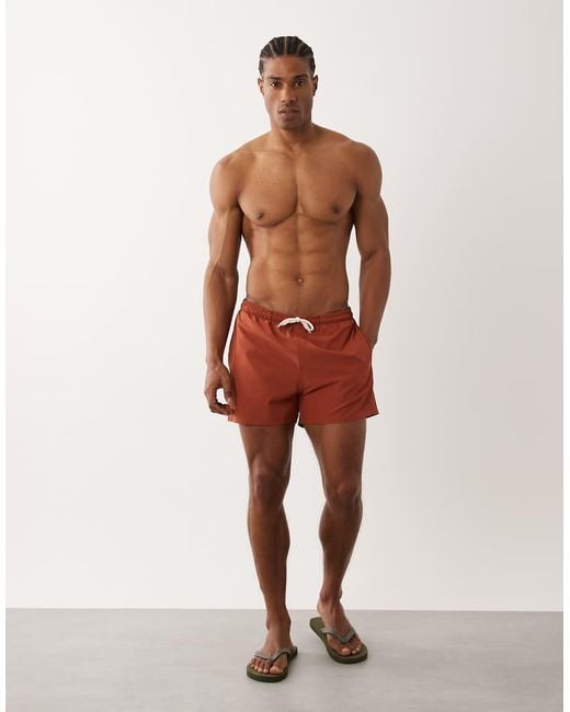 Free Society Red Swim Shorts for men