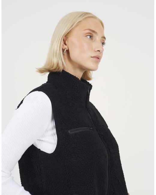 Brave Soul Blue Zip Through Fleece Gilet