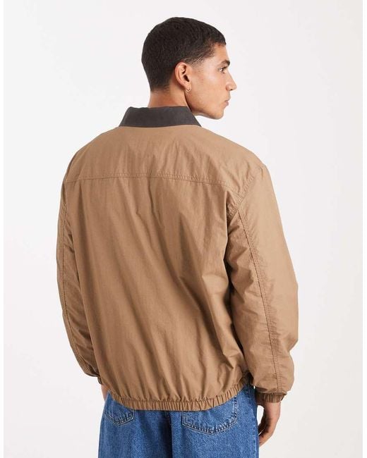 Only & Sons Blue Lightweight Bomber Jacket for men