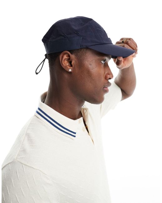 Parlez White X Messy Weekend Ripley Nylon Cap With toggle Back for men