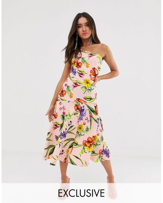 one shoulder skater dress