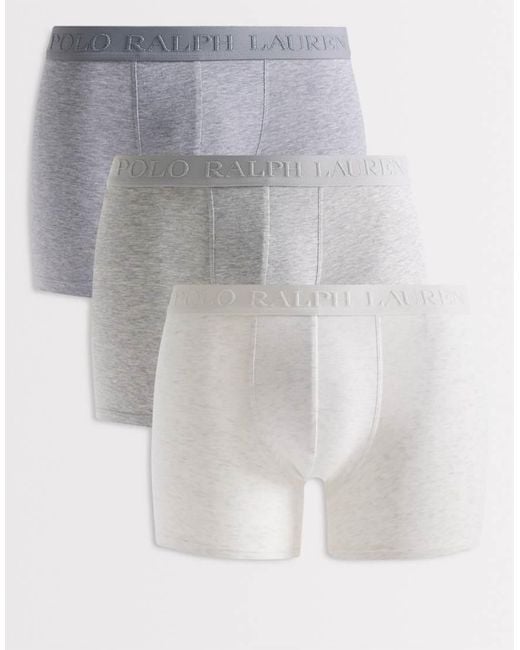 Polo Ralph Lauren Gray 3 Pack Modal Boxer Briefs for men