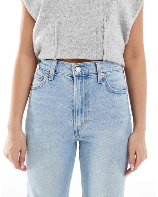 Levi's Blue Ribcage Bells High Rise Flare Jeans