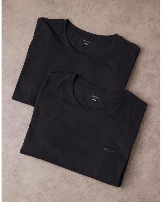 Gant Black 2 Pack Lounge Tops With Shield Logo for men