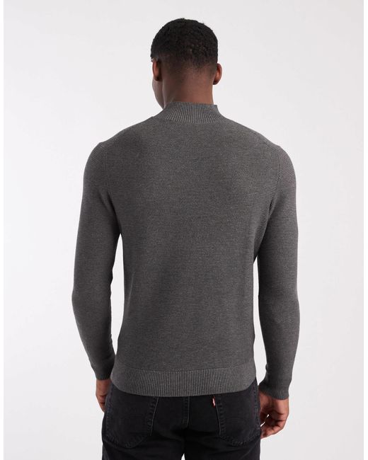 Mango – classic – feinstrickpullover in Gray für Herren