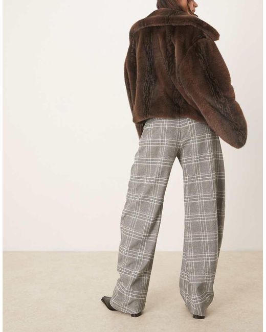 ASOS Natural Ultimate Twist Seam Barrel Trousers