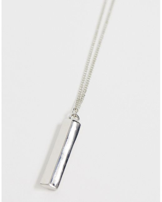 ASOS Necklace With Minimal Bar Pendant 