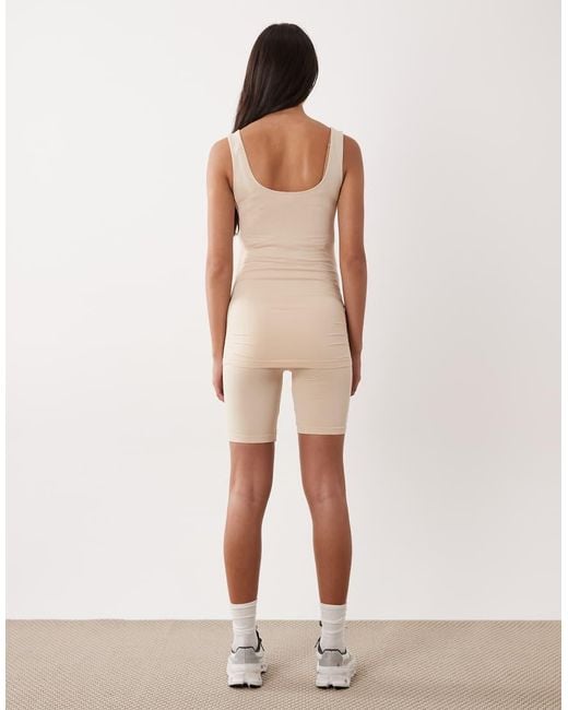 Mama.licious White Mamalicious Maternity Seamless Shorts