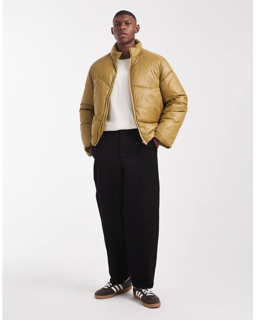 ASOS Natural Puffer Jacket for men