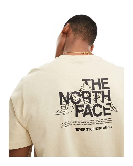 The North Face Natural Mountain Sketch Back Print T-shirt for men