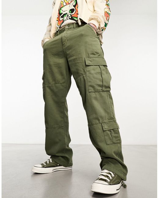 Pantalones cargo verdes Guess de hombre de color Green