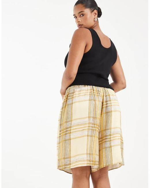 ASOS Black Asos Design Curve Satin City Short