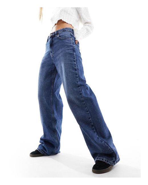 Pull&Bear Blue – weit geschnittene jeans