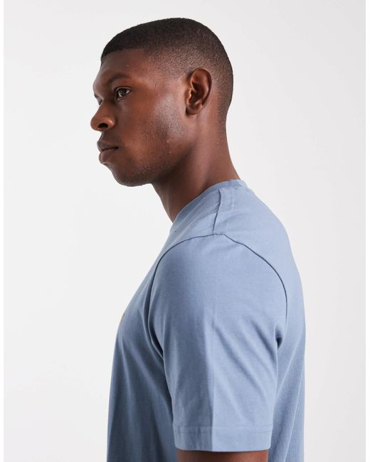 Farah – danny – kurzärmliges regular-fit-t-shirt in Blue für Herren