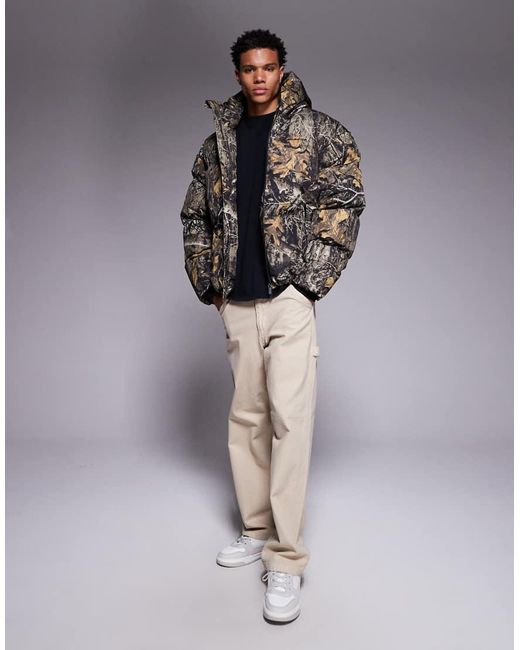 Good For Nothing Gray Puffer Jacket for men