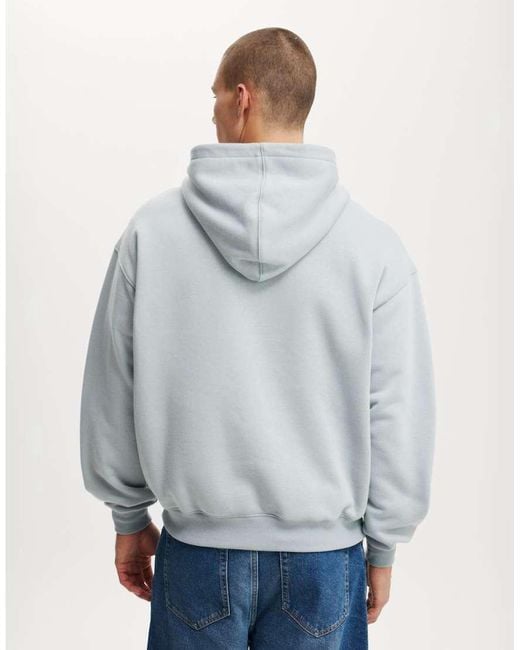 Cotton On Gray Box Fit Hoodie for men