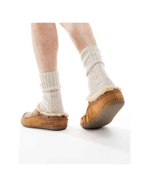 Lanner ridge - chaussons à carreaux - fauve Sorel pour homme en coloris Natural