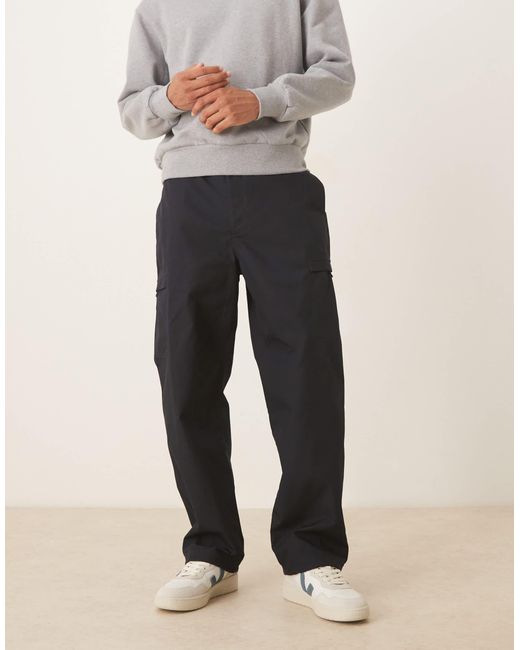 ARKET Black Minimal Cargo Pants for men