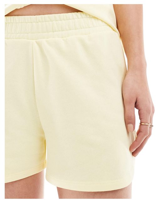 ASOS Jersey Shorts in Natural | Lyst