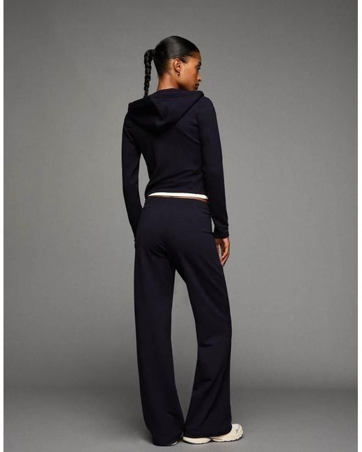 Bershka Gray Plush Jersey Trousers