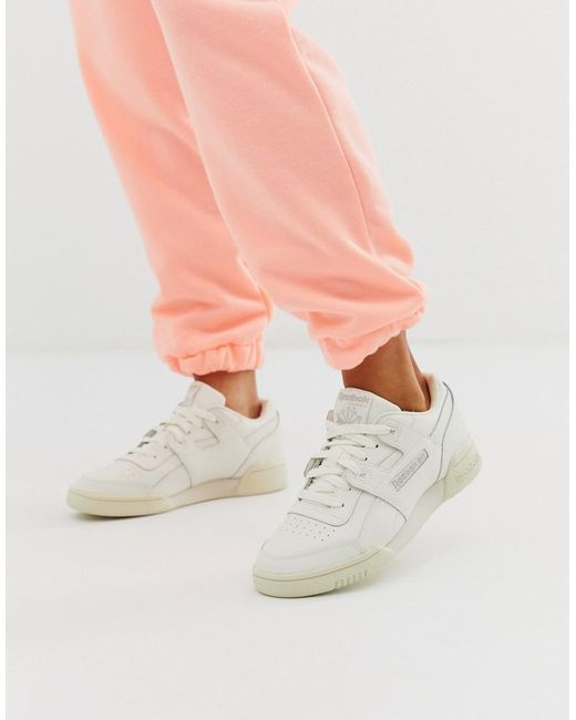 Reebok Rubber Workout Trainers In Chalk 