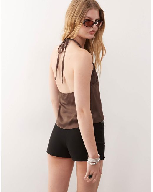 Weekday Black – neckholder-oberteil