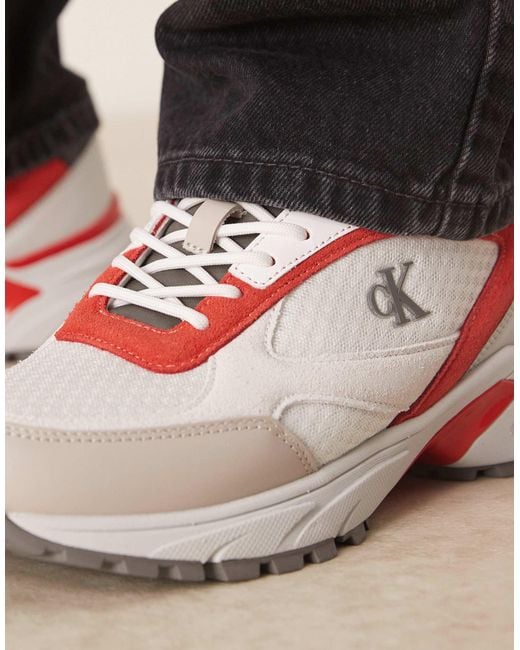 Calvin Klein Calvin klein – tokyo – runner-sneaker in Red für Herren