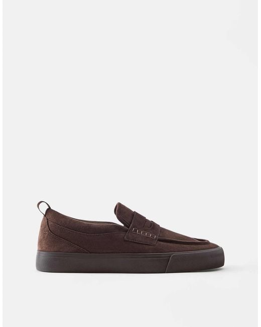 Baskets casual à brides Pull&Bear pour homme en coloris Brown