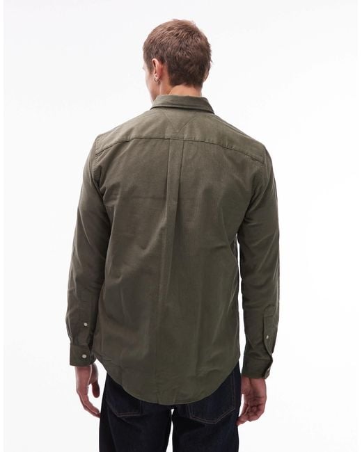 Tommy Hilfiger – hemd aus cord in Gray für Herren