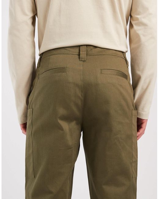ASOS Natural Straight Cargos for men