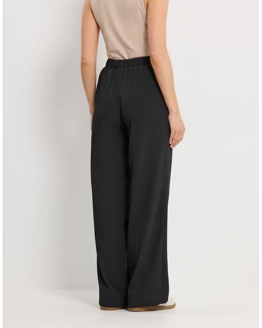 Long Tall Sally Blue Textured Wide Leg Trousers