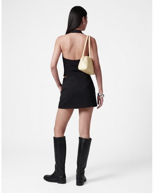 Noisy May Black Mid Rise Eyelet Mini Skirt Co-Ord