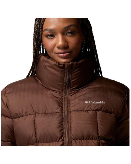 Columbia Brown Puffect Iii Cropped Jacket