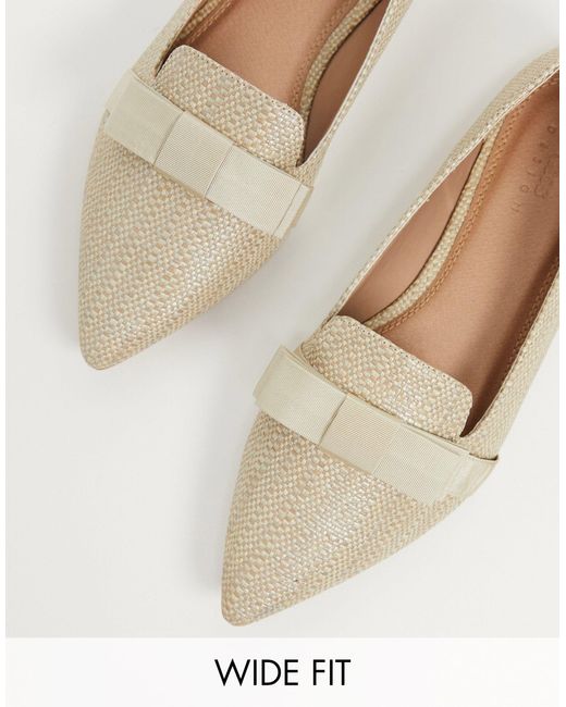 pointed flat shoes wide fit