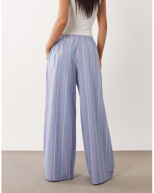 ASOS Blue Fine Stripe Woven Pyjama Trouser
