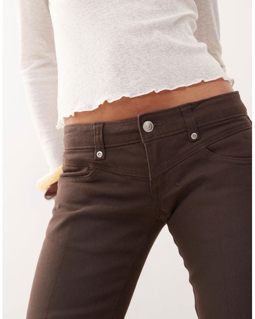 Monki Natural Stretch Capri Pants