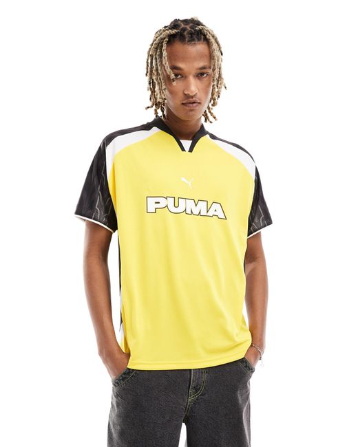PUMA Yellow – retro-fußballtrikot