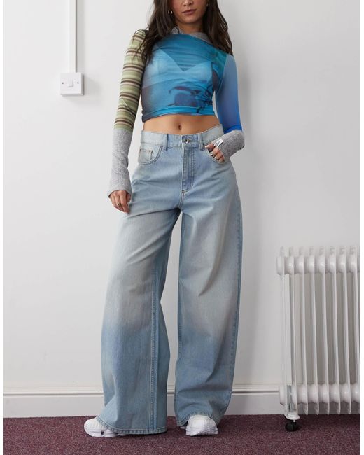 Collusion Blue – x003 – weit geschnittene jeans