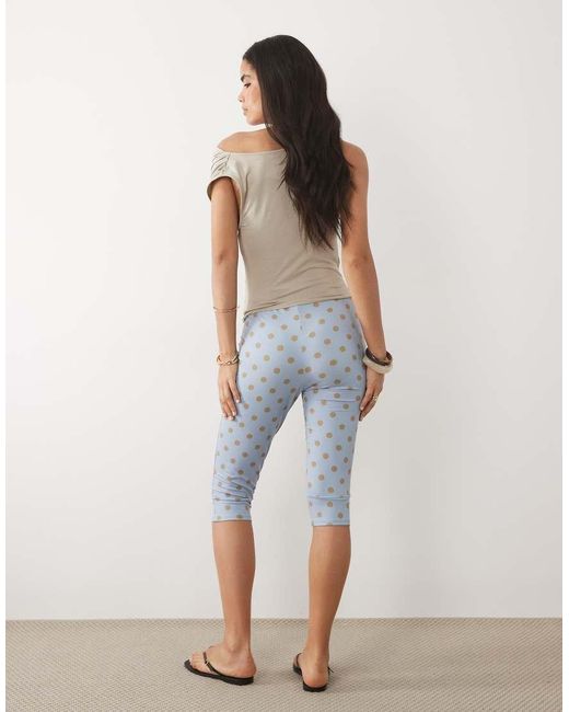 ASOS Blue Jersey Capri leggings