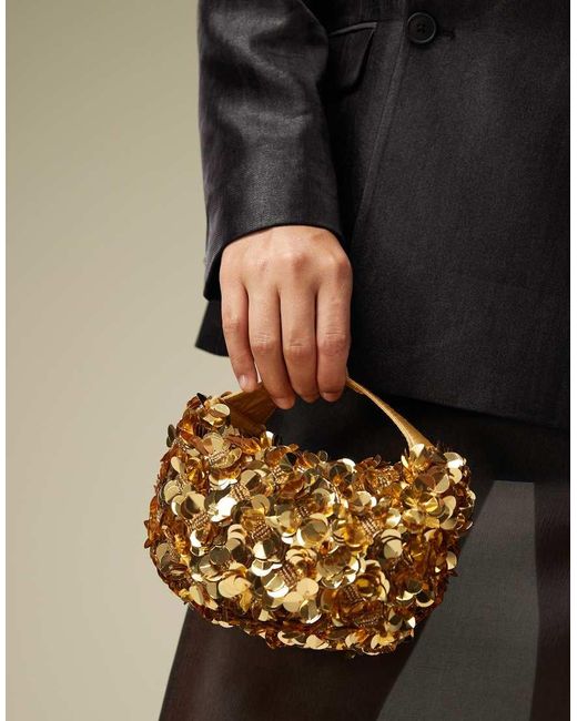 ASOS Metallic Round Sequin Grab Bag