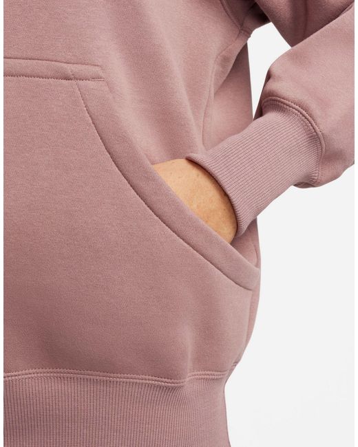Felpa con cappuccio e zip unisex di Nike in Pink