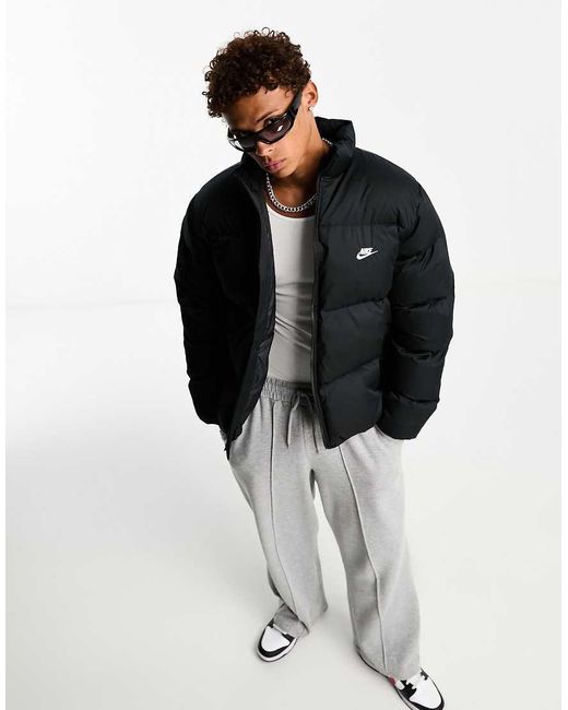 Chaqueta De Plumas Negra Club De Nike de hombre de color Negro Lyst