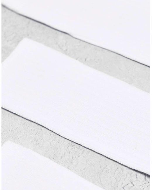 Weekday White Noah 3-pack Socks for men