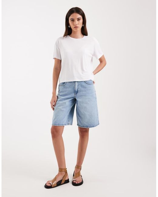 Vero Moda White Slinky Oversized T-shirt