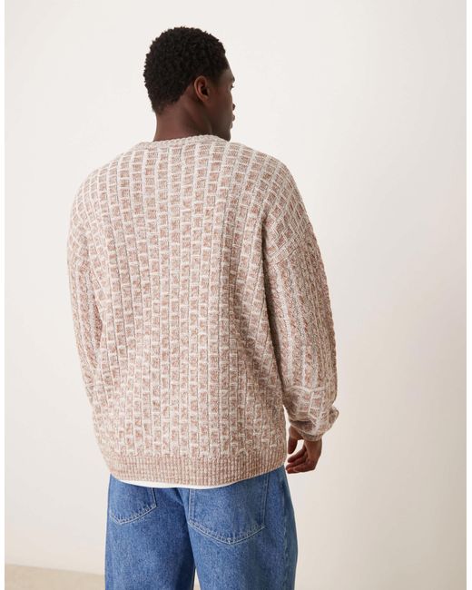 ASOS – strickpullover in Natural für Herren