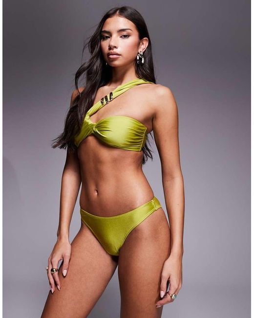 South Beach Green High Rise Bikini Bottom
