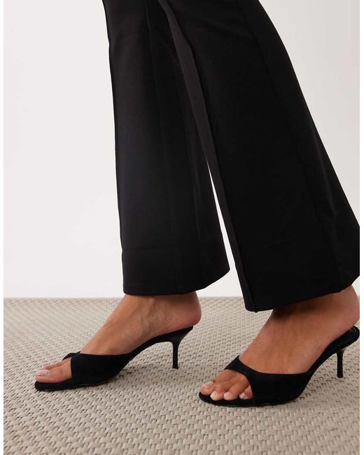 Nobody's Child Black Elastic Waist Ponte Kick Flare leggings