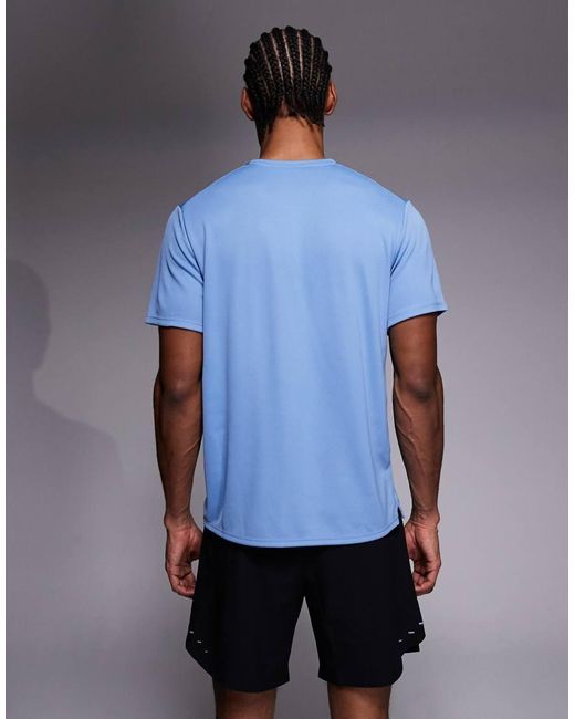 Nike Blue Miler Dri-fit T-shirt for men