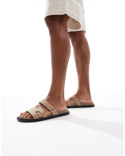 SEQWL – nubukleder-sandalen in Brown für Herren